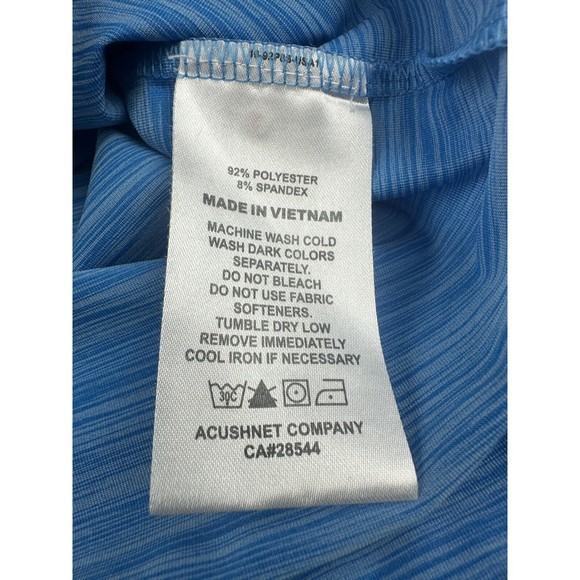 FootJoy FJ Polo Shirt Mens Large Blue Short Sleeve‎ Golf Performance - Picture 12 of 16